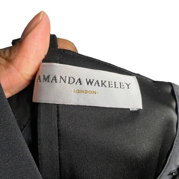 Amanda Wakeley Women's Black Bandage Mini Bodice Dress - Picture 4 of 12